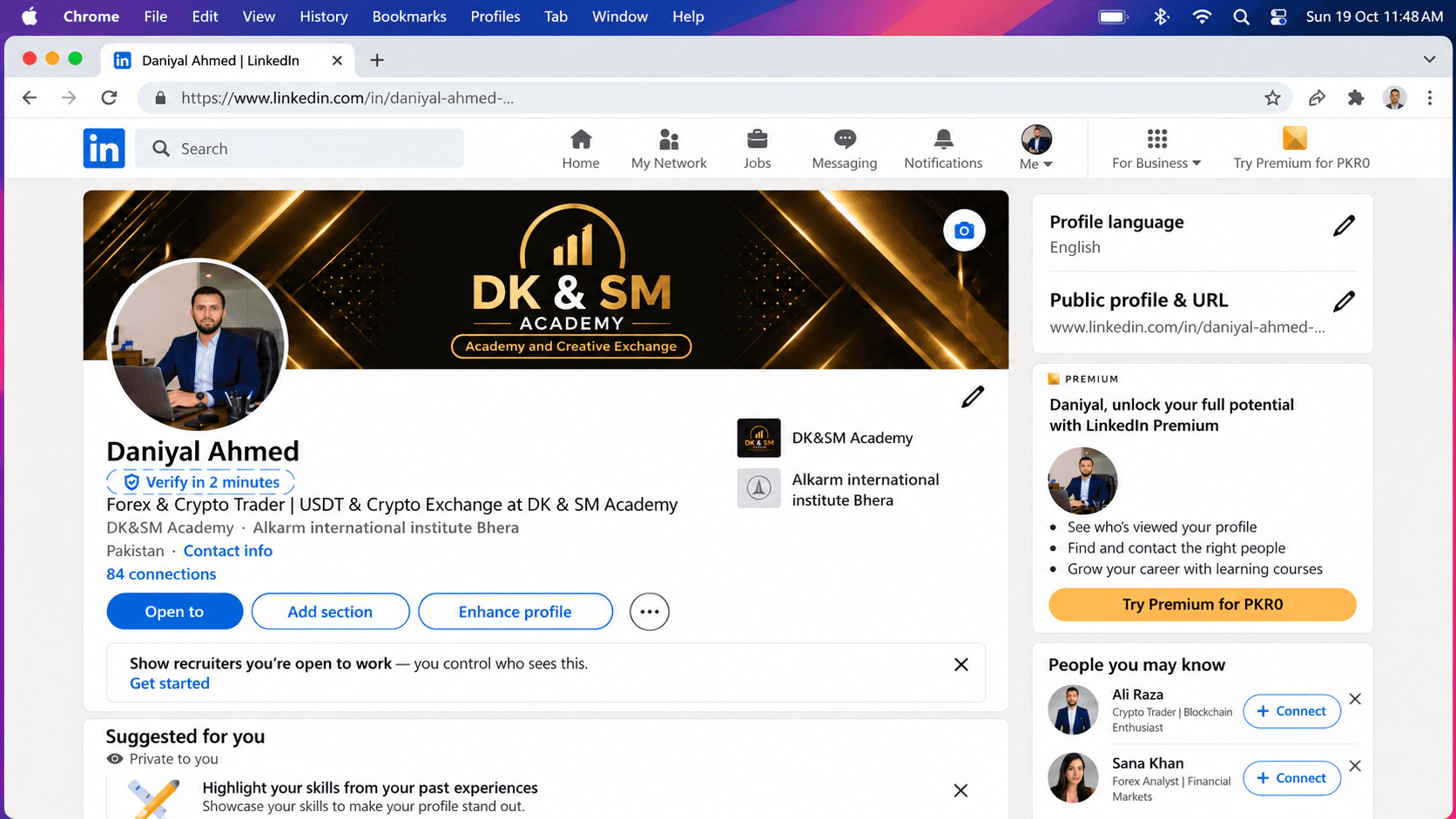 LinkedIn platform screenshot